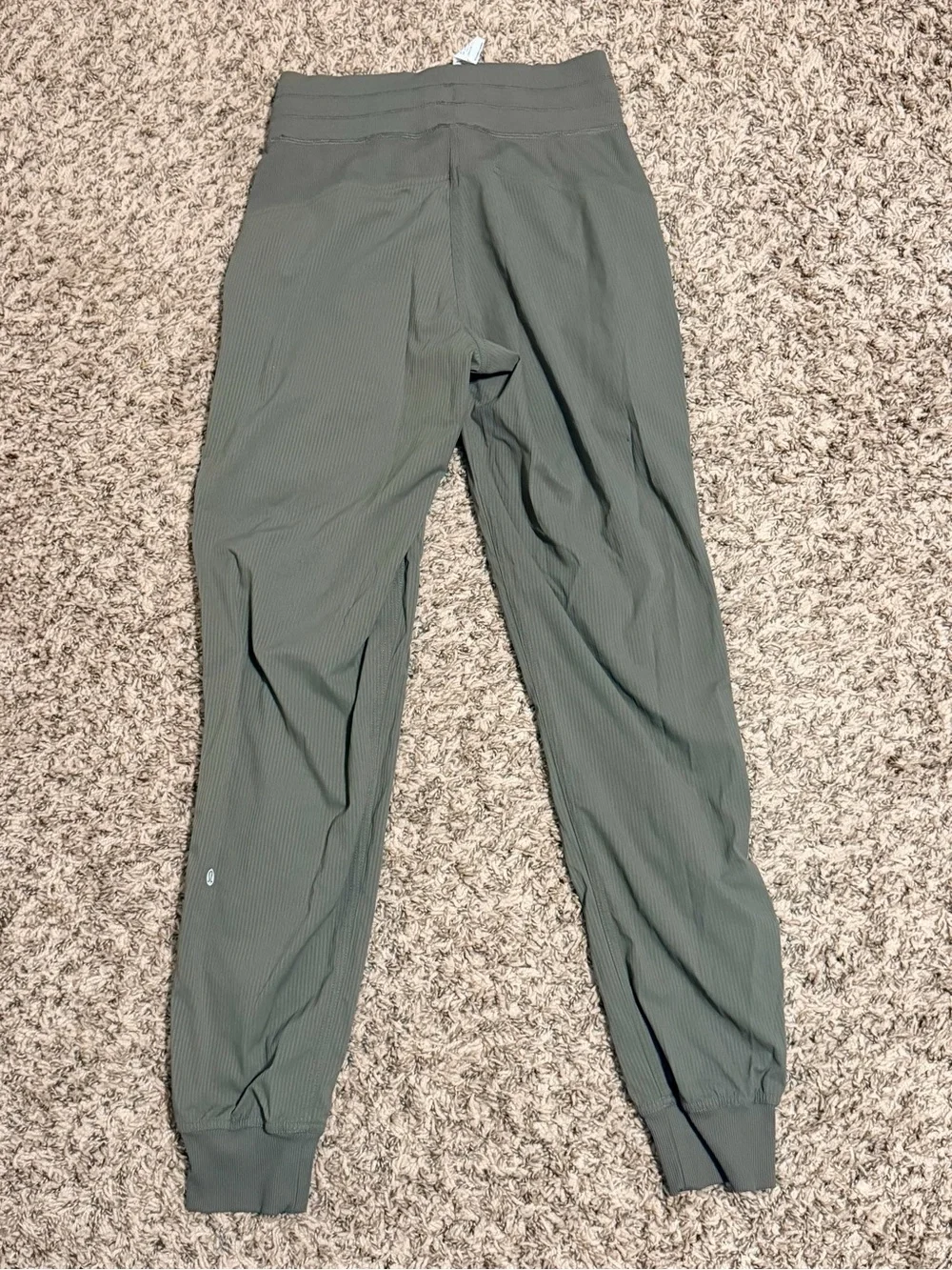 Lululemon Womens Dance Studio Olive Green Jogger Pants - Casual Drawstring Waist